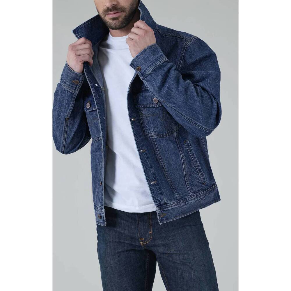 NEW KIMES RANCH men's barstow denim jacket in blue